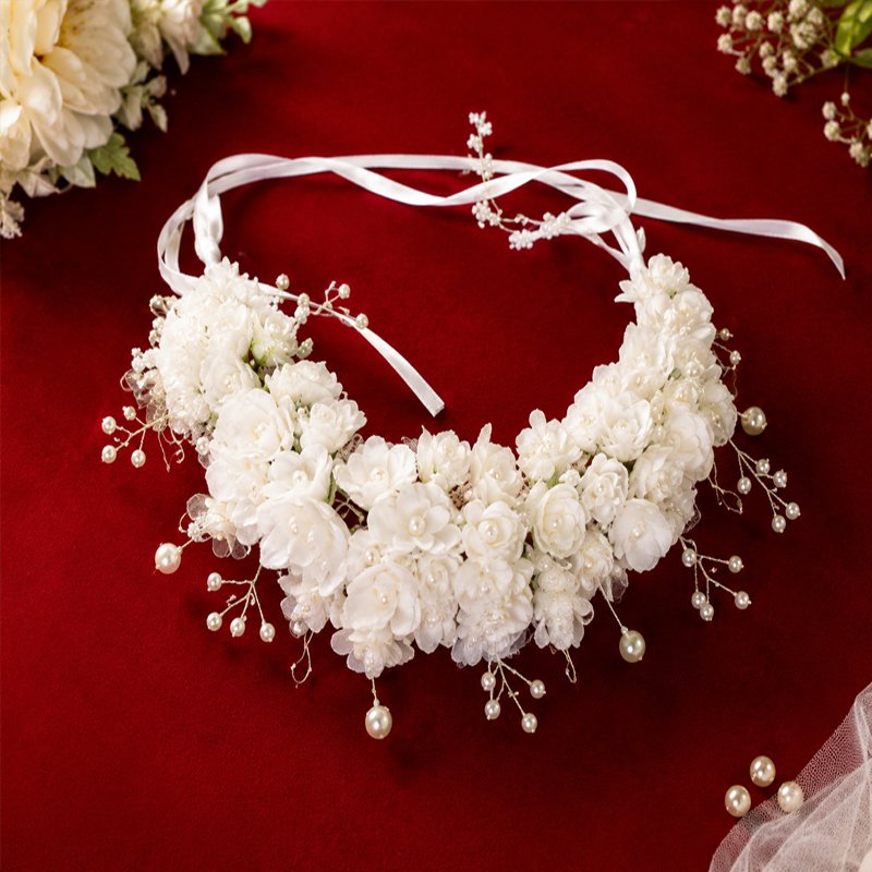 Traditional White Floral Garland