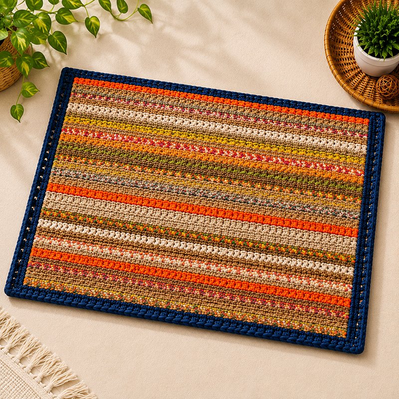 Handmade Rectangular Woven Rug