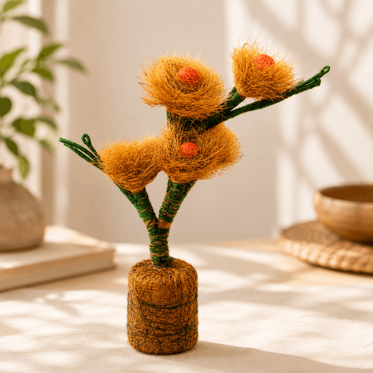 Handmade Natural Fibre Flower